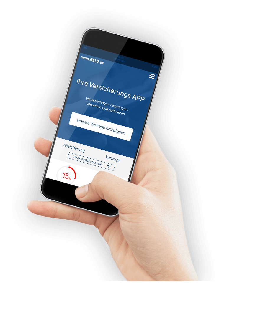Hand mit Smartphone